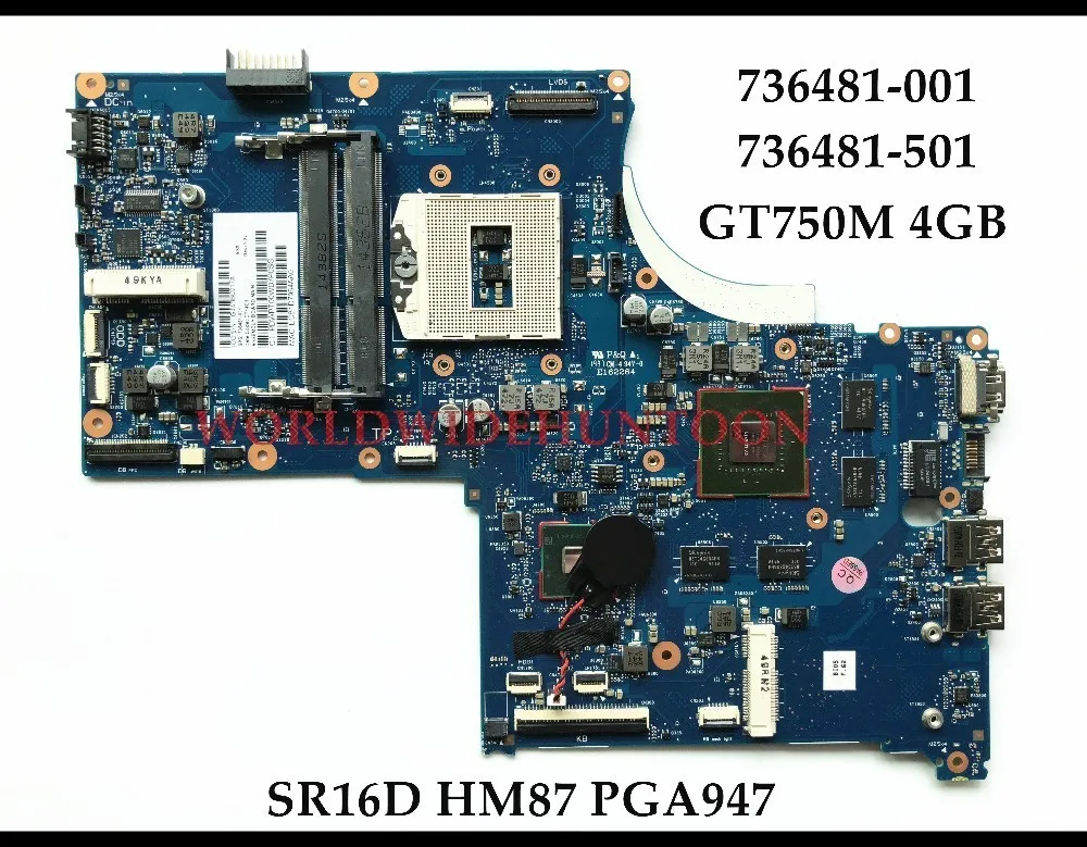 Высококачественная материнская плата для ноутбука HP Envy 17 J 17T J100 736481 001 501 SR16D HM86 PGA947