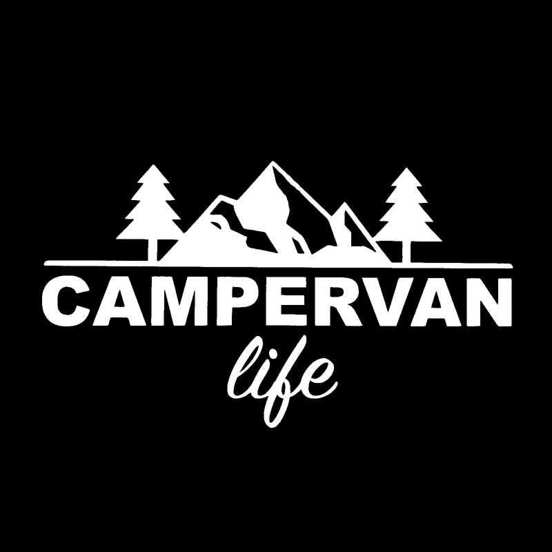 YJZT 14 8 см * 3 модная виниловая наклейка на окно автомобиля Campervan life замечательная