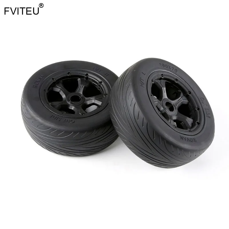 FVITEU набор резиновых шин на дорожном колесе подходит для 1/5 Losi 5ive T Rovan LT Truck BAJA