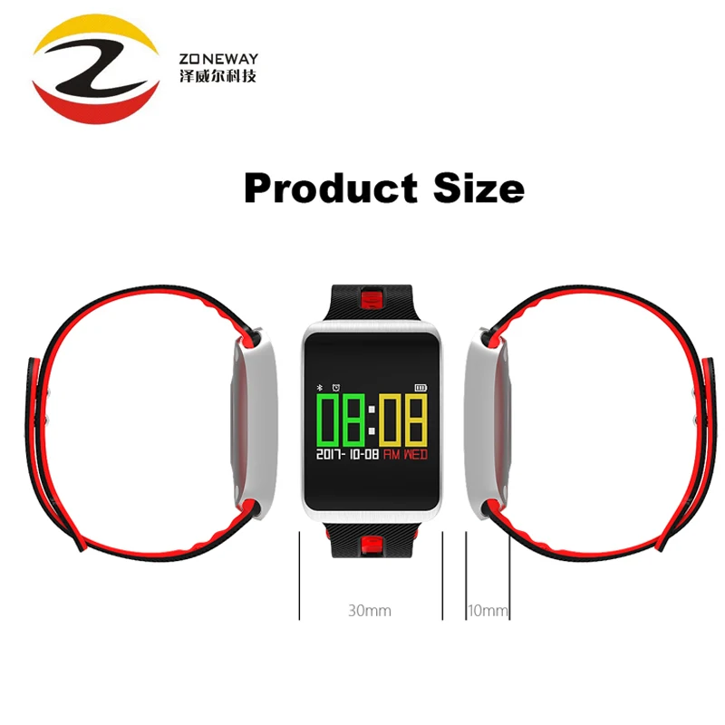 Tf1 Smart bracelet Bluetooth Watch IP68 Waterproof Heart Rate Sleep Monitor Call Reminder for xiaomi iphone huawei phone | Электроника