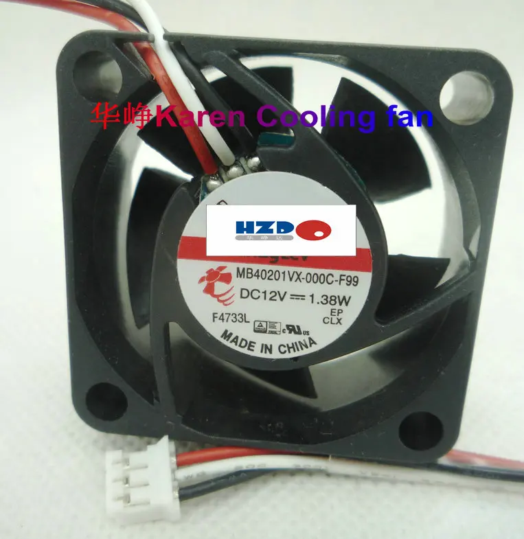 

MB40201VX-000C-F99 4020 12v 1.38w 3wire Cooling Fan 40*40*20mm