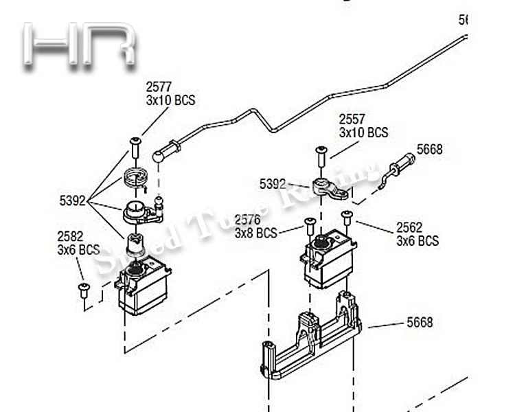 Hot Racing CNC Aluminum Shift Servo Mount for Traxxas E-Revo Summit | Parts &amp Accs