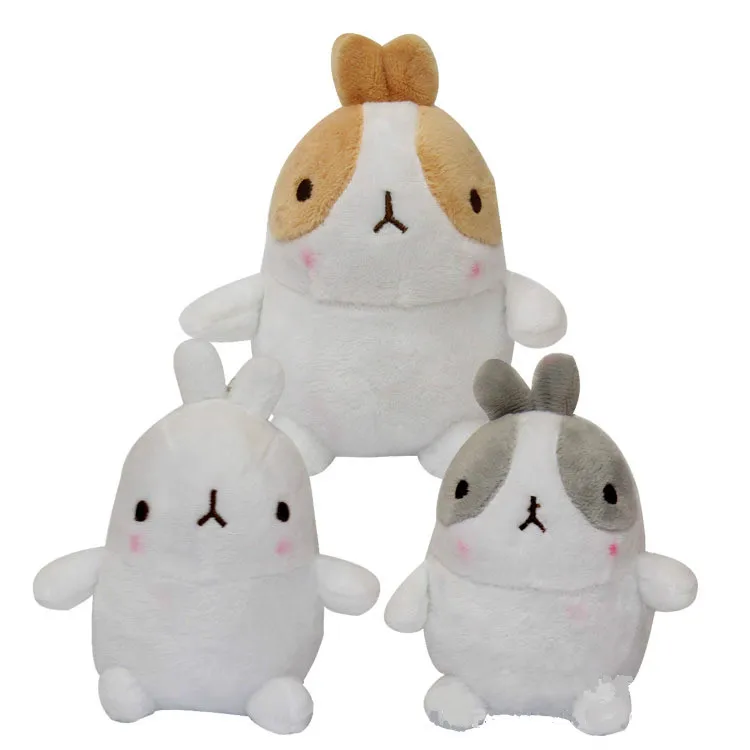 12 см Molang Rabbit 3 цвета белый коричневый серый брелок аксессуар плюшевая мягкая
