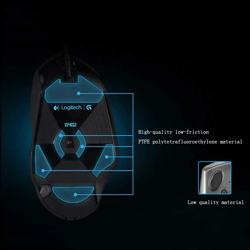 Мышь logitech G402 Hyperion Fury с оптической 4000 dpi, высокоскоростная игровая мышь для ПК, ноутбука, поддержка официальной проверки