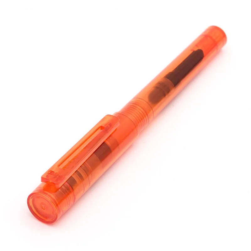 Transparent Orange KACO SKY II авторучка, прозрачные цветные чернильные ручки с видимой коробкой, тонкий наконечник, 0,5 мм, подарочный набор, офисные, деловые, школьные принадлежности - Цвет: Transparent Orange