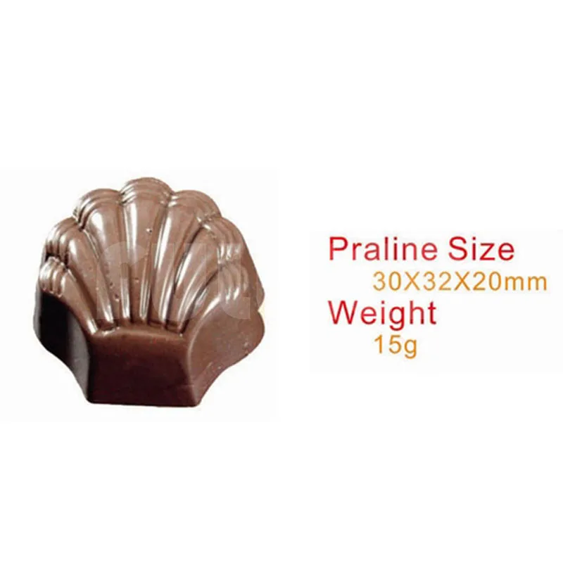 Пластиковая форма в форме ракушки для изготовления шоколада инструменты выпечки