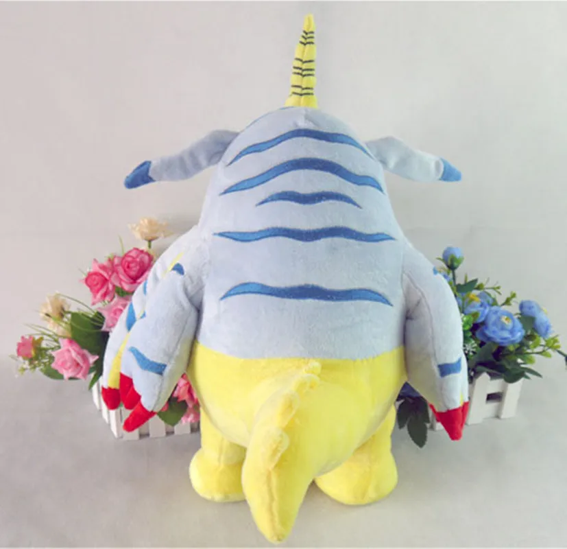 Digimon Приключения Дигимонов игрушечные лошадки аниме габумон плюшевые игрушки 45 см Высокое качество короткие мягкая игрушка подушка косплэй подарок