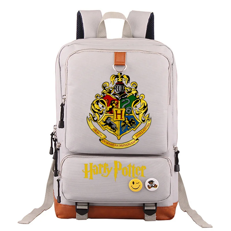 27 Slytherin Gryffindor для мальчиков и девочек, школьная сумка для женщин, рюкзак для подростков, школьные сумки, Холщовый мужской студенческий рюкзак - Цвет: 27
