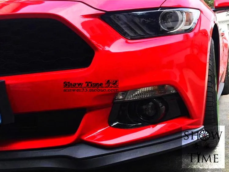 Подходит для mustang 15 углеродное волокно автомобильный противотуманный светильник коробка карбоновая рамка украшение высокое качество