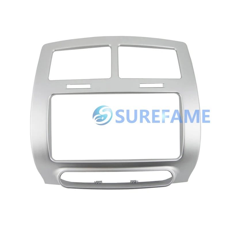 Silver Двойной Дин Радио Fasica для Toyota IST 2007+, Urban Cruiser 2008+, scion xD 2007-2012 переходная тире комплект лицевой отделкой Панель - Название цвета: Silver