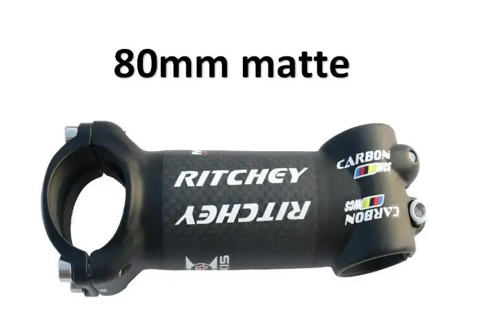 80mm matte stem УГЛЕРОДНЫЙ руль для горного велосипеда, набор для горного велосипеда, руль и Углеродные велосипедные части, набор деталей для велосипеда - Цвет: 80mm matte stem