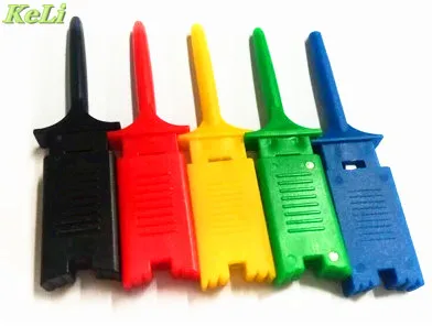 

10pcs Test Hooks Clips for Logic Analyzers Logic Test Clip 5 Colors: Red Black Yellow Green Blue