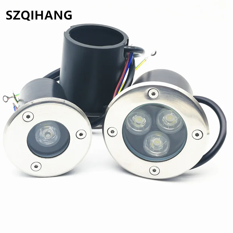 Водонепроницаемый 9 W LED подземный свет первый Сад Путь торшер 3 Открытый