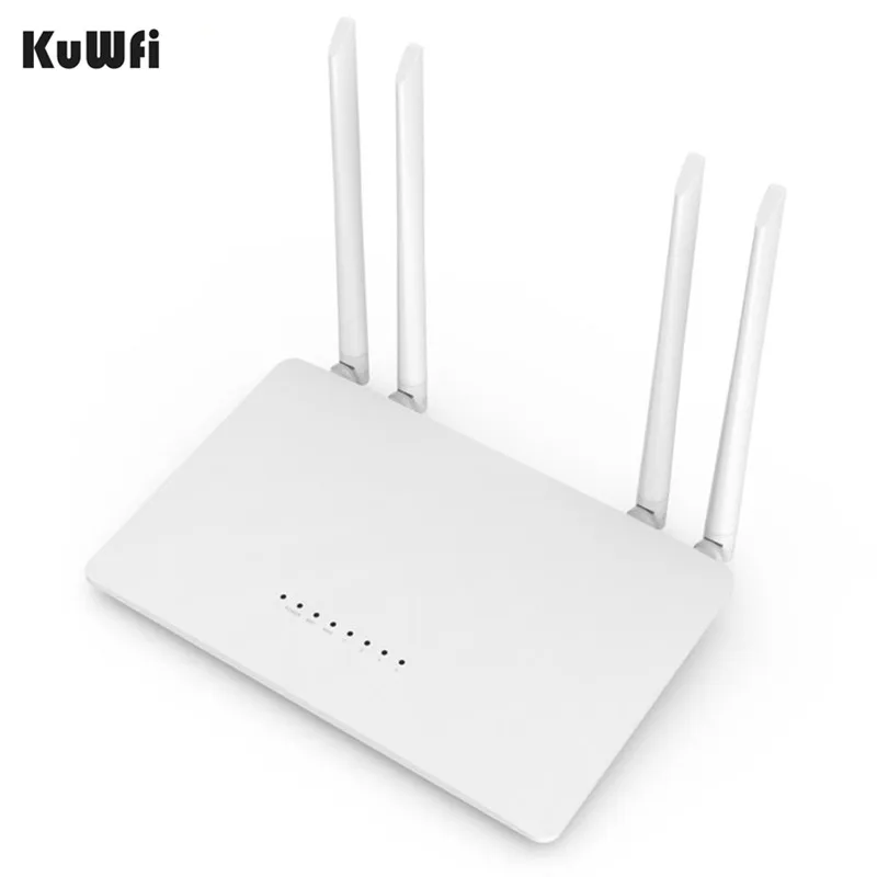 KuWfi 300Mbps Wireless Router 2.4G High-Speed Home Wifi Repeater /AP With 4*5dBi&ampAntennas Support 32 Devices | Компьютеры и офис