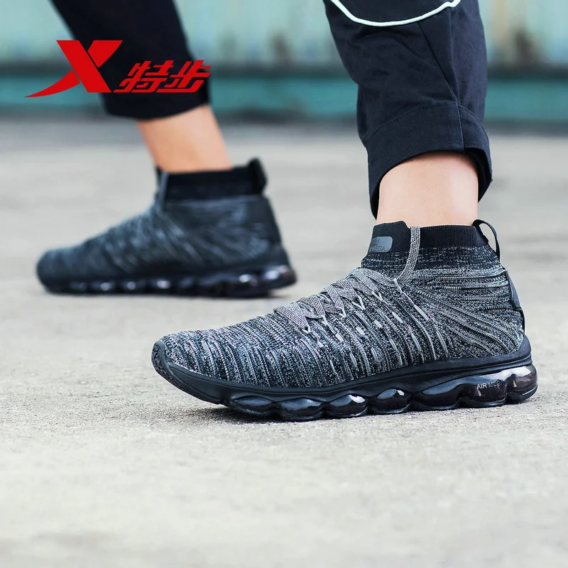 Xtep AIR MEGA мужские кроссовки для бега трикотажные с воздушной подушкой дышащие