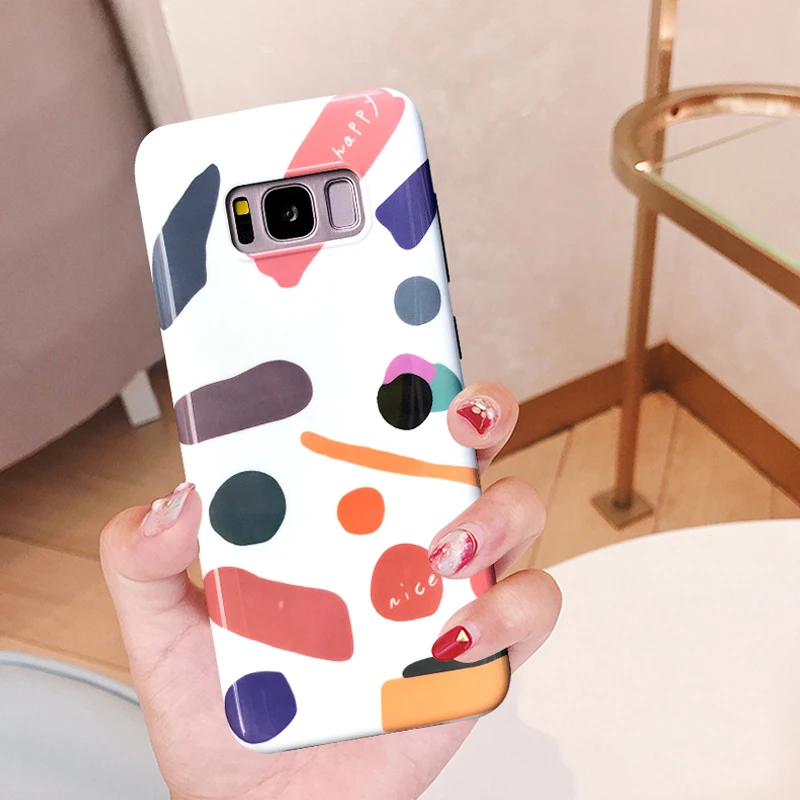 WMZSUCC Глянцевая Аннотация Wavepoint Живопись чехол для телефона Sumsung Galaxy S7 края