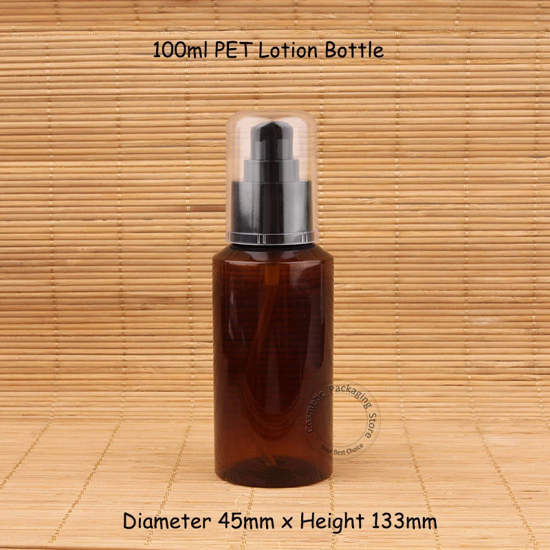 Пластиковая бутылка с насосом для лосьона 100 мл 40 шт./лот|lotion pump bottle|refillable containerplastic