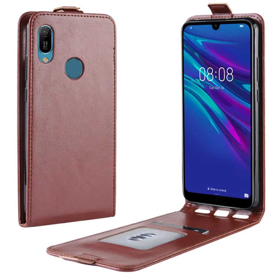 For Huawei Y6 2019 Case on huawei Prime 6.09&quot Wallet Leather Flip for Y 6 MRD-LX1F Cover | Мобильные телефоны и