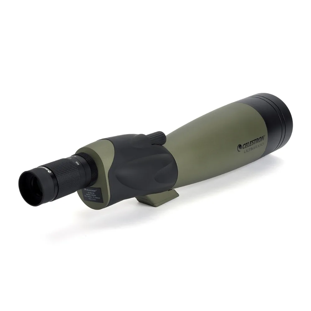 Celestron ULTIMA100 STRAIGHT Refractor Spotting Scope 22x-66x Zoom Telescope Multi-Coated for Bird Watching Hunting Travel |