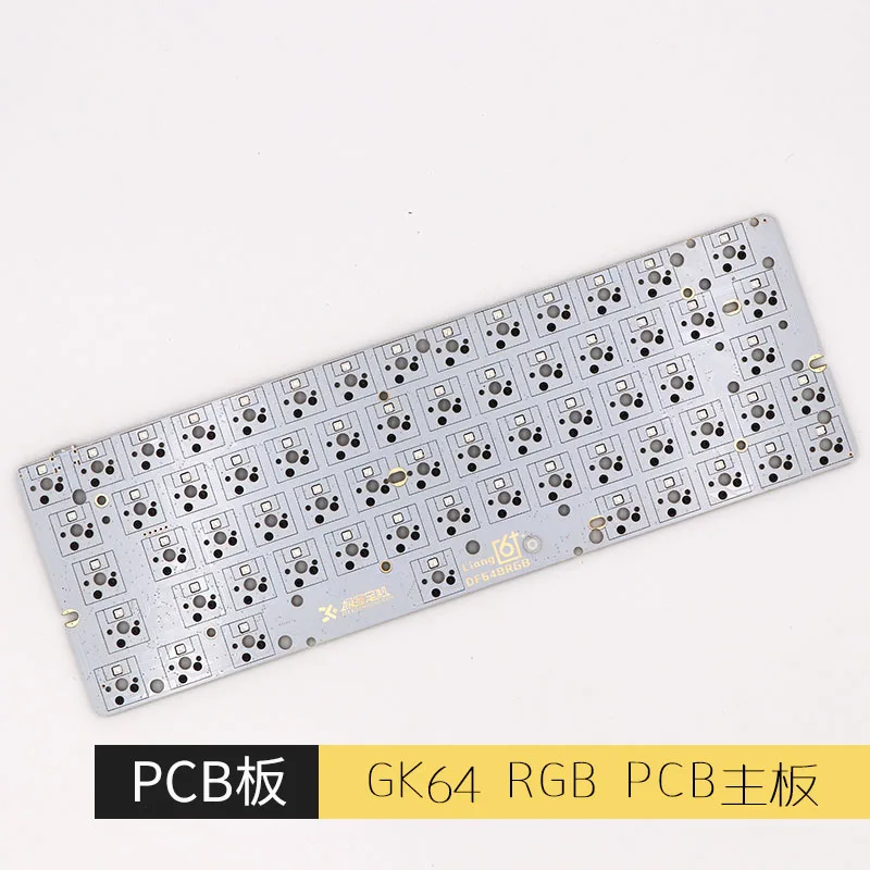 GK64 pcb RGB 60% 64 клавиши Горячая замена PCB diy механическая клавиатура hotswap розетка