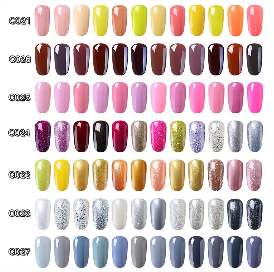 

Elite99 12pcs 10ML Color Gel Nail Set UV Gel Nail Polish Art Semi Permanent Esmalte GelLak Hybrid Varnishes Nail Kit GIFT BOX