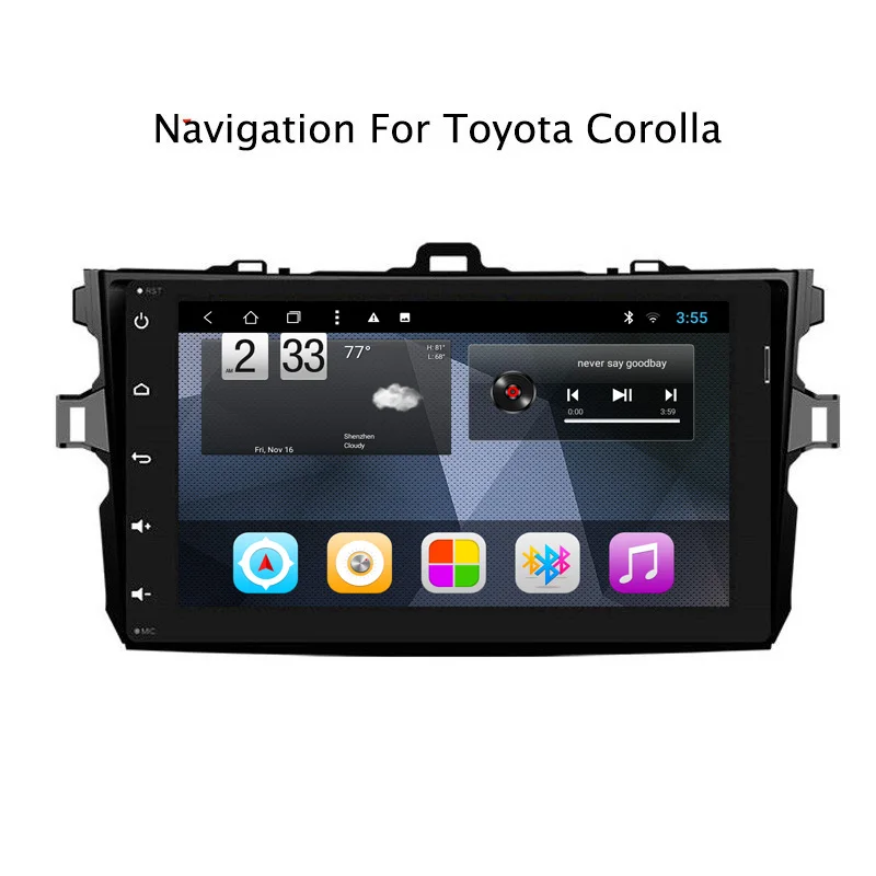Ectwodvd 9 &quotВосьмиядерный Android 8 1 автомобильный DVD для Toyota Corolla 2007 2008-2013 с gps
