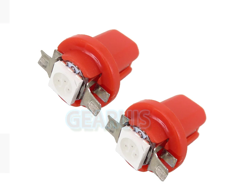 100 шт. светодиодные лампы T5 B8.5 5050 1 SMD|t5 b8.5|car lamp interiorled instrument |