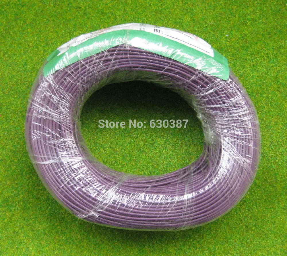 

DX012P 100 mtr's 1.0 AMP 26AWG Purple STRANDED EQUIPMENT WIRE (1 ROLL)