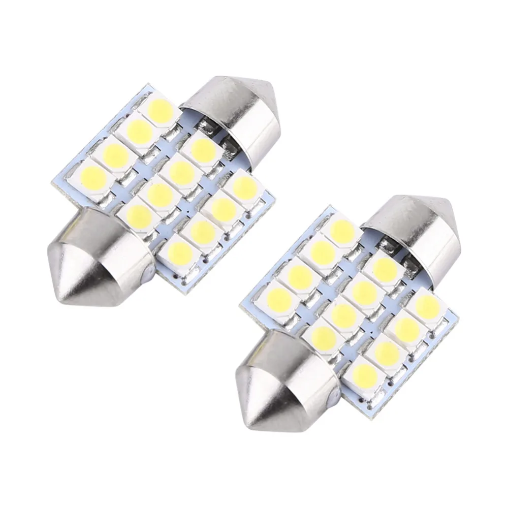 2 шт. супербелые светодиодсветодиодный лампы 12 В 12SMD 31 мм|work lamp|door lightwork light lamp |