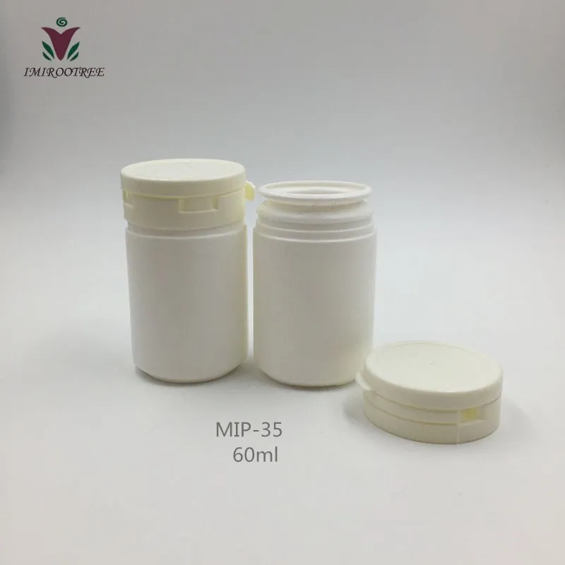 60cc 12 шт 60 мл 100 мл 150 мл HDPE черная крышка sules Медицинские бутылки с отрывной крышкой - Цвет: 60cc