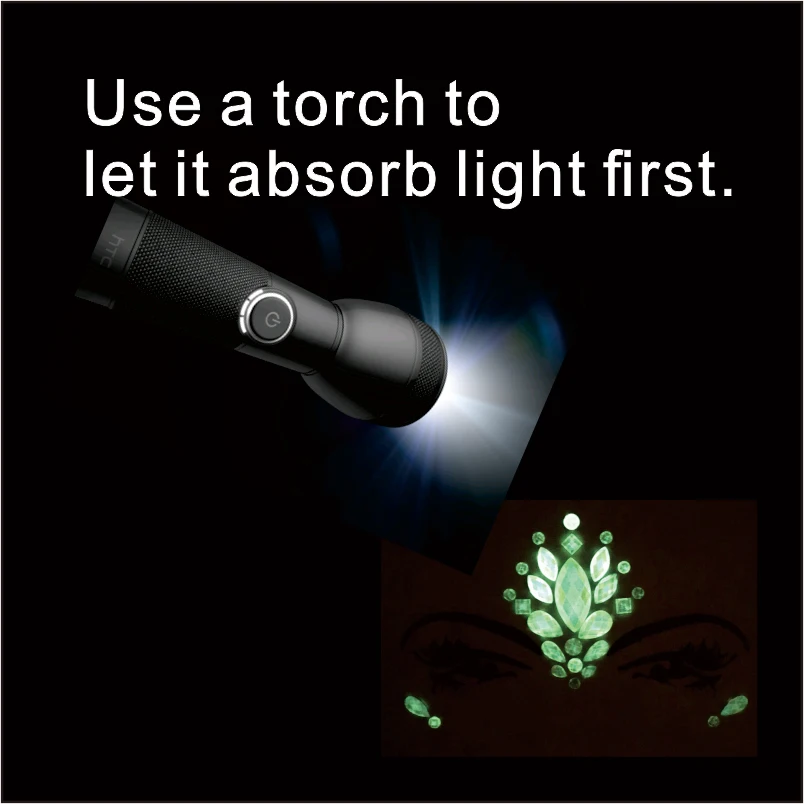 DGL01 в одной упаковке светится темноте косметический блеск для лица и тела блестки