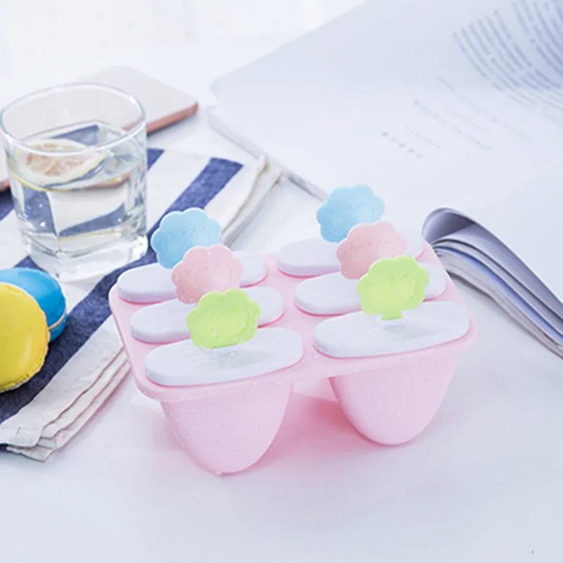 6 ячеек фруктовое мороженое плесень Пластик Замороженные Мороженое Поп Плесень