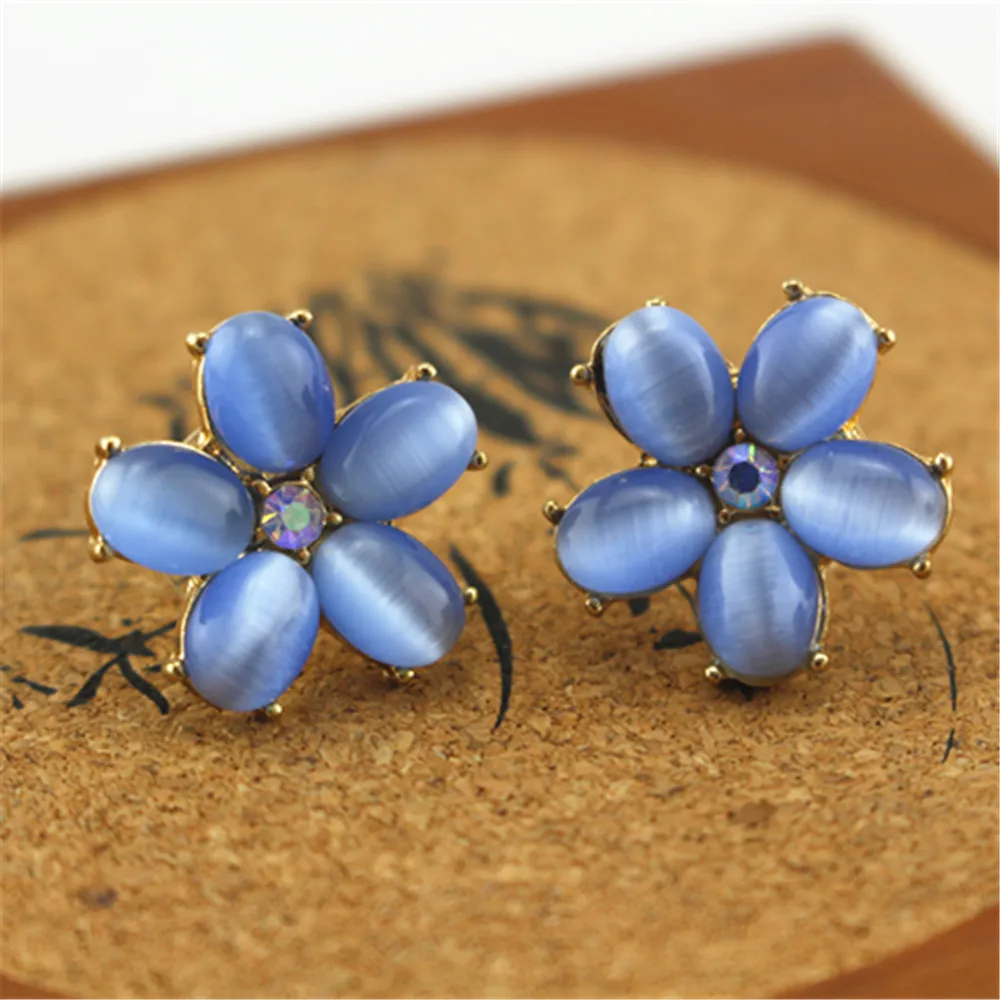 Бесплатная доставка модные новые женские ювелирные изделия небесно-голубой