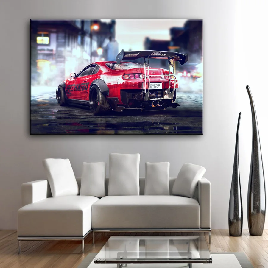 Суперпостер для автомобиля надпись выхлоп двигателя нужно скорости настенная