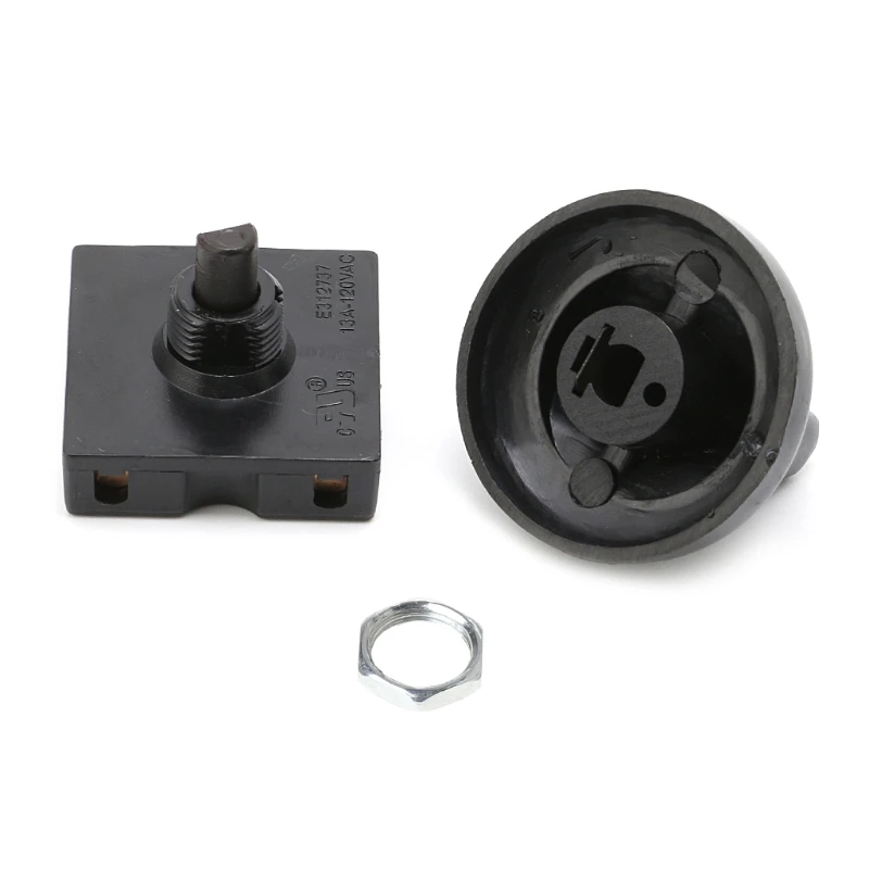 

4-Position 3-Speed Fan Selector Rotary Switch Governor with Knob 13AMP 120V-250V