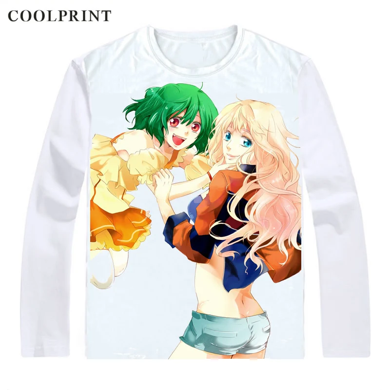 Футболки Macross Frontier рубашки с длинным рукавом Makurosu Furontia Sheryl Nome Ранка Ли альт Saotome