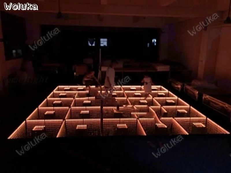 100 см 3D танцпол LED трехмерная динамическая задняя бесконечная пропасть плитка