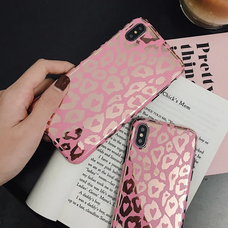 Чехол с золотым и розовым леопардовым покрытием для Huawei P30 P20 Mate 20 Pro Honor мягкий