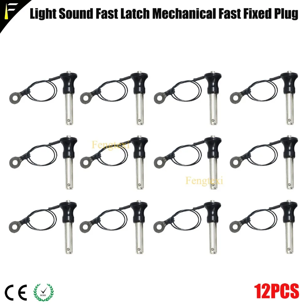 12 pieces Stage Lights Sound Speaker Audio Amplifier Fast Plug 304 Stainless Steel Quick Plunger Fixed Plug
