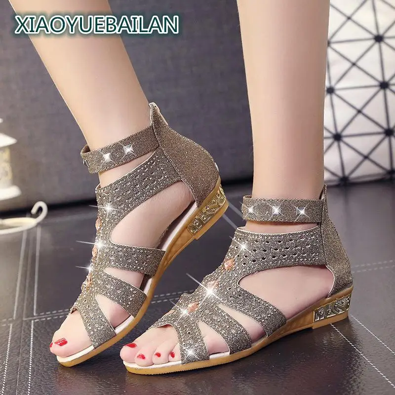 2017 г. Европейский и американский осенний Новый стиль сандалии с открытым носком в