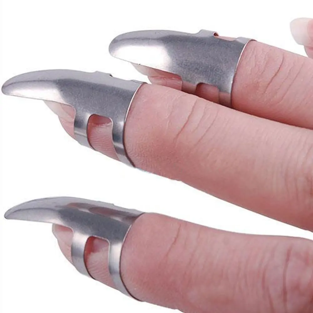 Горячие 3 шт. из нержавеющей стали Палец Гитара выбор слайд гитара Банджо укулеле