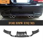 Карбоновое волокно заднего бампера спойлер диффузор для BMW E92 M3 E93 M3 2008 - 2013 Cabriolet не для E90 4 двери