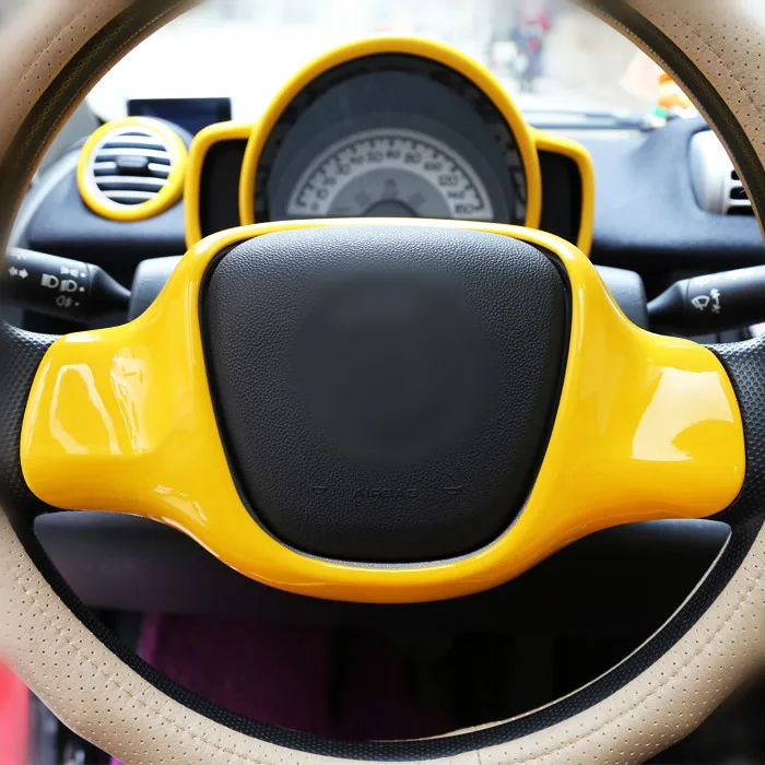 

Пластиковая панель рулевого колеса автомобиля крышка для Smart fortwo 2009 2010 2011 2012 2013 2014 наклейка для литья руля