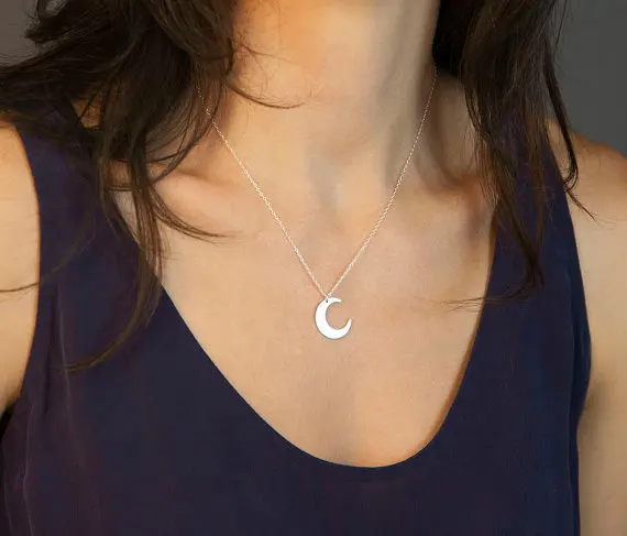 Ожерелье с подвеской в виде полумесяца для женщин|necklace jewelry|fashion jewelryjewelry fashion |