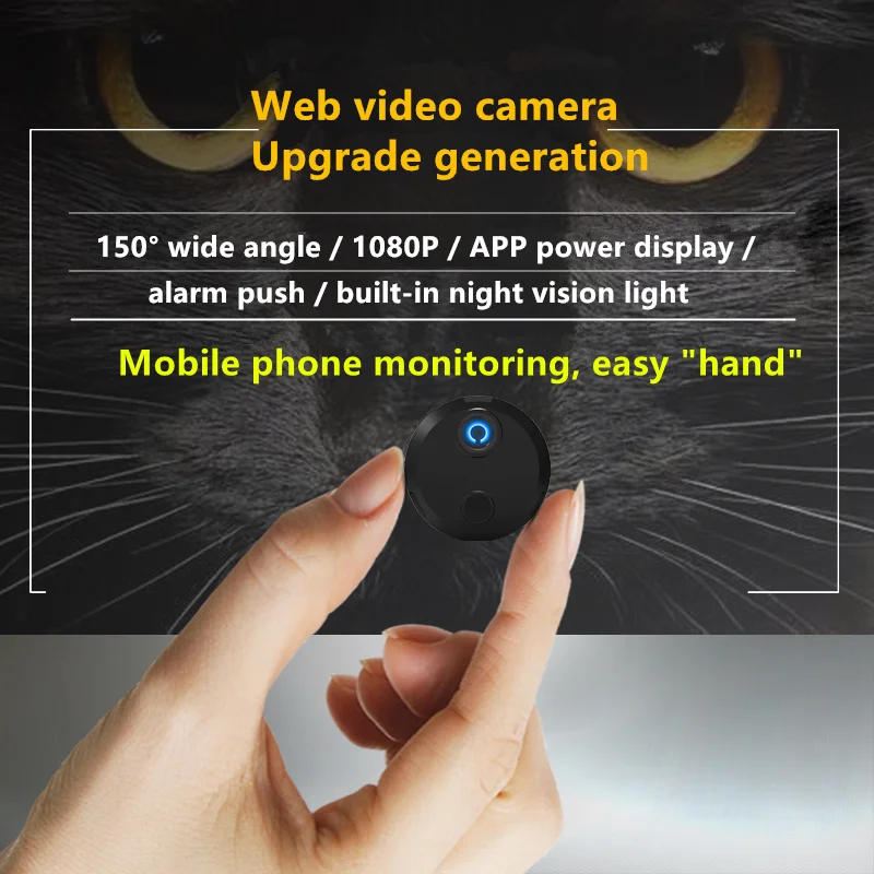 Cube wifi 150 градусов широкоугольная умная Мини Беспроводная сетевая камера HD 1080 P с