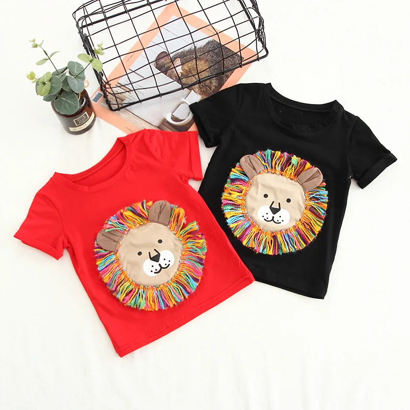 INS/Лидер продаж 2019 новый летний Модная одежда для детей Детская мода футболки