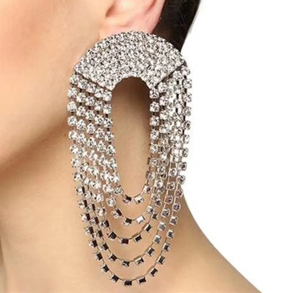 Vedawas Boho Нарядные серьги с кисточками для женщин Oorbellen Висячие каплевидный кристалл ювелирные изделия Pendientes xg2172