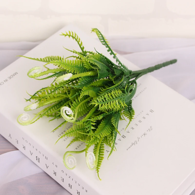 Искусственные цветы из травы зеленая Весенняя трава четыре цвета пластиковые