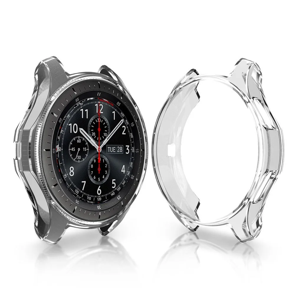 Чехол gear S3 frontier для samsung Galaxy Watch, 46 мм, 42 мм, ремешок, покрытие из мягкого ТПУ, универсальный защитный чехол, рамка