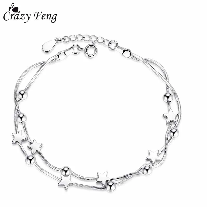 Новая мода Звезда квадратный цепь браслет ювелирные изделия Jewlry модное богемное
